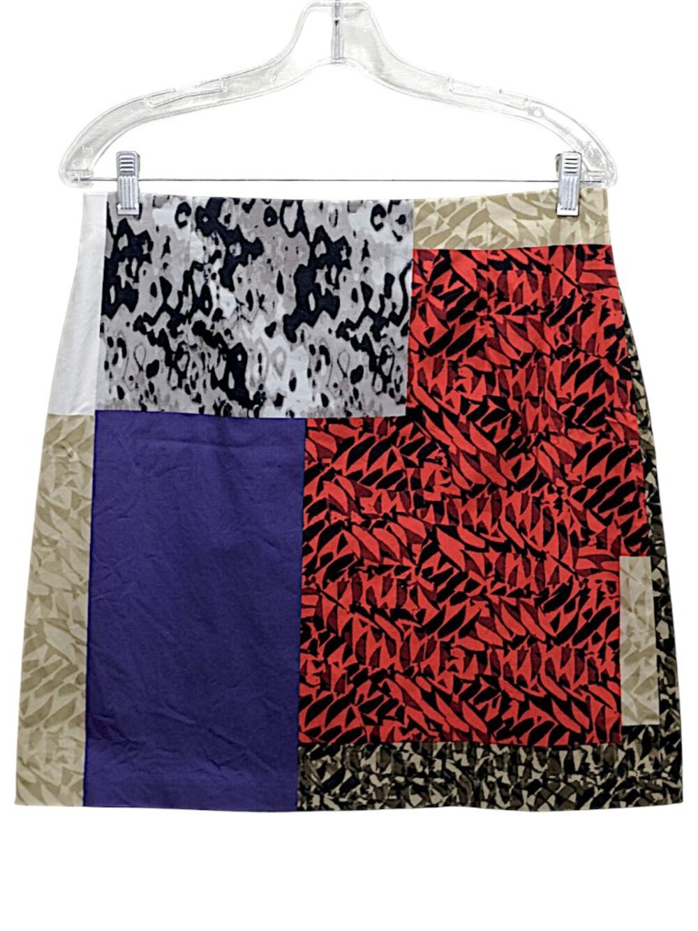 Elie Tehari Multi-Pattern Color Blocked Pencil Skirt - Size 6 - Picture 3 of 16